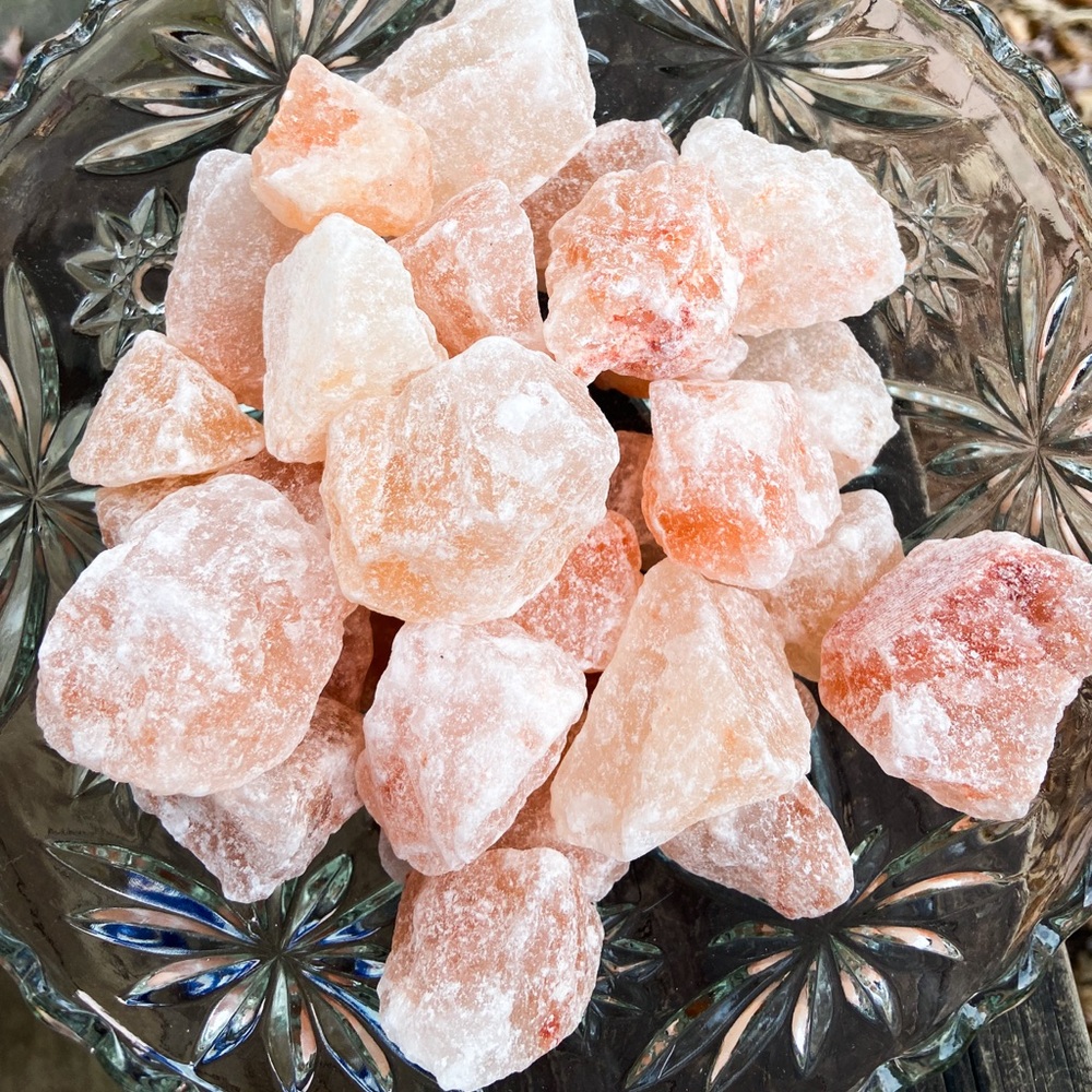 Lot of Hymalayan Salt Rocks for Lamps, Clear Air & Meditation. 4lbs. of Stones